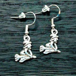 Handmade Sterling Silver Witch Earrings!